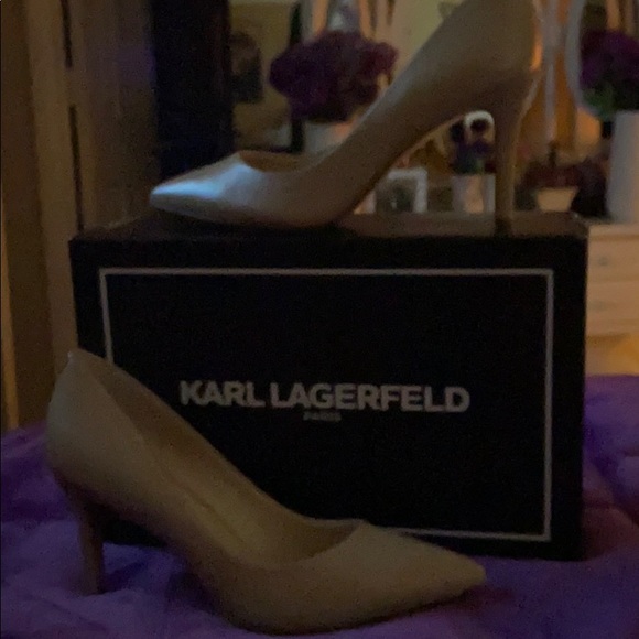 Karl Lagerfeld Shoes - Karl Lagerfeld nude pumps